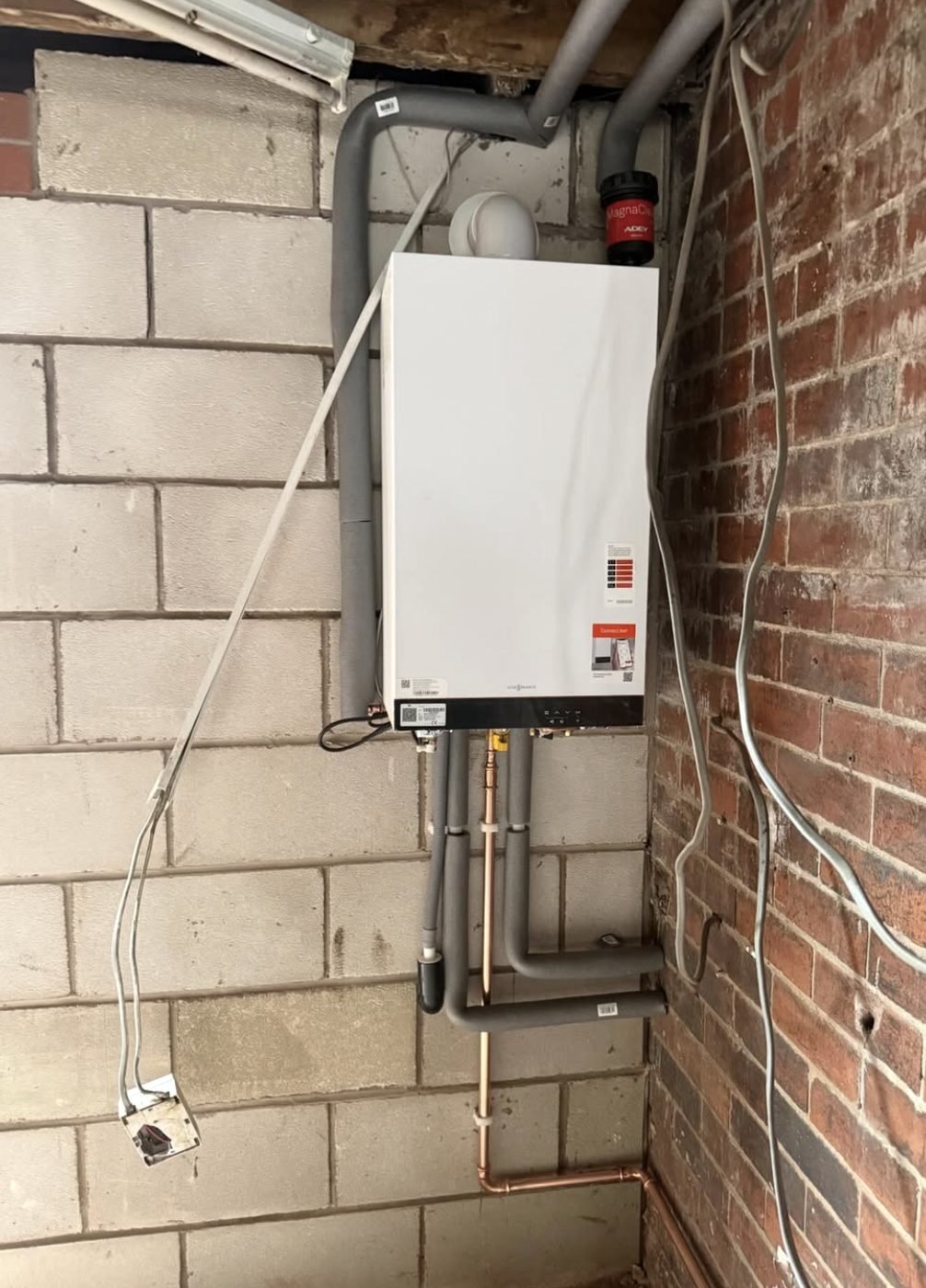 Boiler and filter installed by Gas Engineer Done Right Sheffield